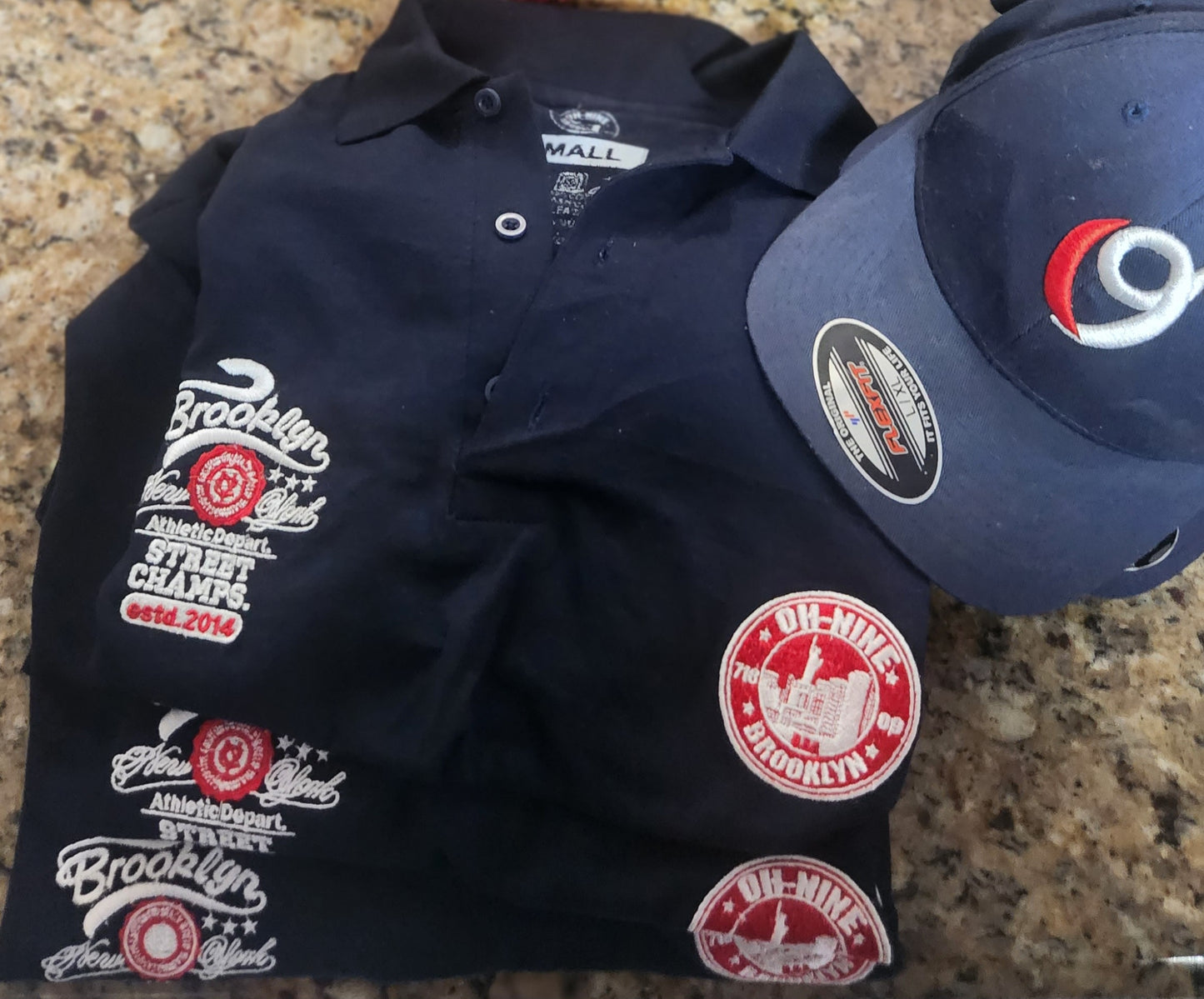 Oh-nine Brooklyn signature badge polo shirts
