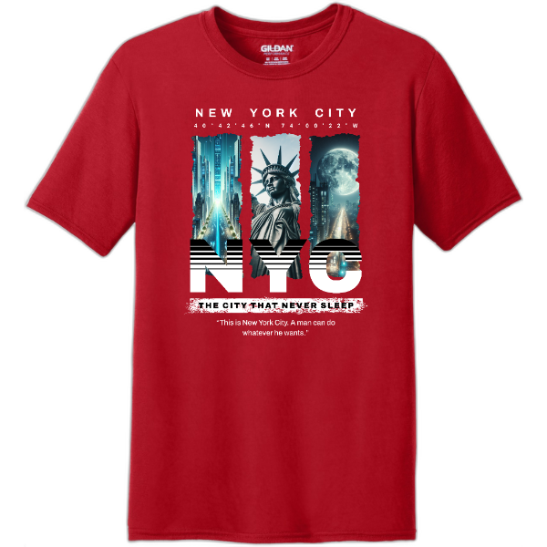 New york city Gildan Performance T-Shirt. 42000