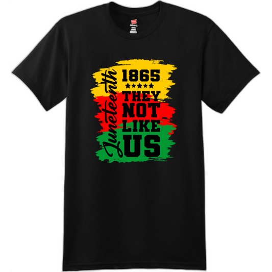Juneteeth they not like us. Perfect-T Cotton T-Shirt. 4980