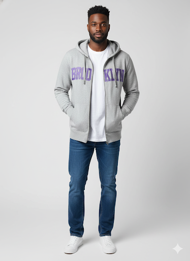 Oh-Nine Brooklyn Signature Zip-Up Hoodie